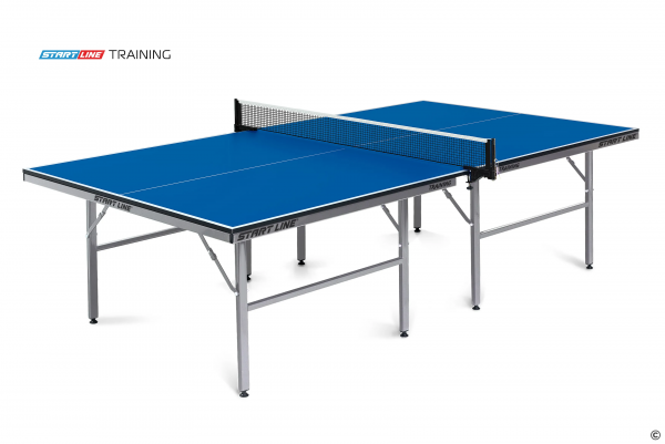 Теннисный стол START LINE TRAINING 22 мм, без сетки, на роликах, складные регулируемые опоры