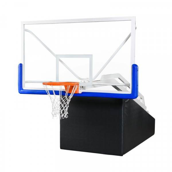 Баскетбольная стойка мобильная складная на пружинах вынос 2,25 м c противовесом