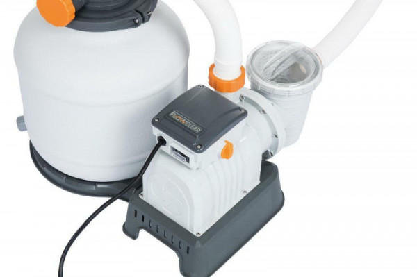 Песочный фильтр-насос 8327 л/ч, резервуар для песка 20 кг, фракция 0.45-0.85 мм
