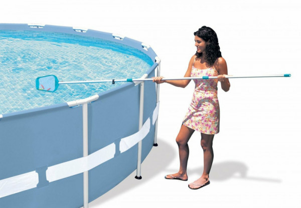 Набор для чистки бассейна до 488 см (ручка 239 см, сачок и вакуумная насадка с мешком)