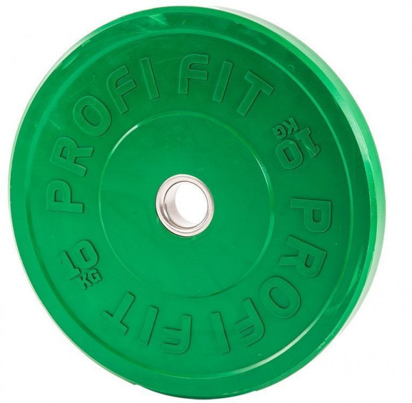 Диск для штанги каучуковый, цветной PROFI-FIT D-51