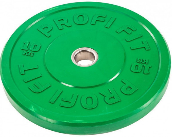 Диск для штанги каучуковый, цветной PROFI-FIT D-51
