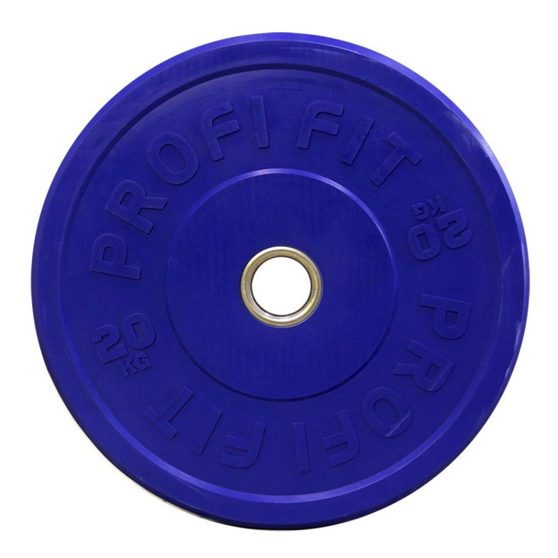 Диск для штанги каучуковый, цветной PROFI-FIT D-51