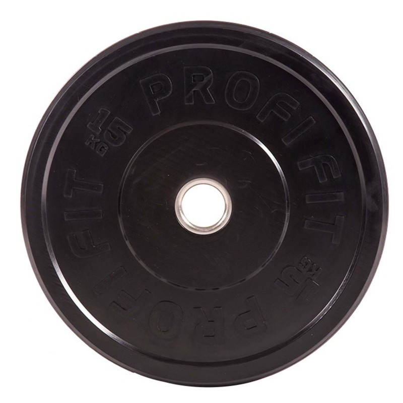 Диск для штанги каучуковый, черный, PROFI-FIT D-51