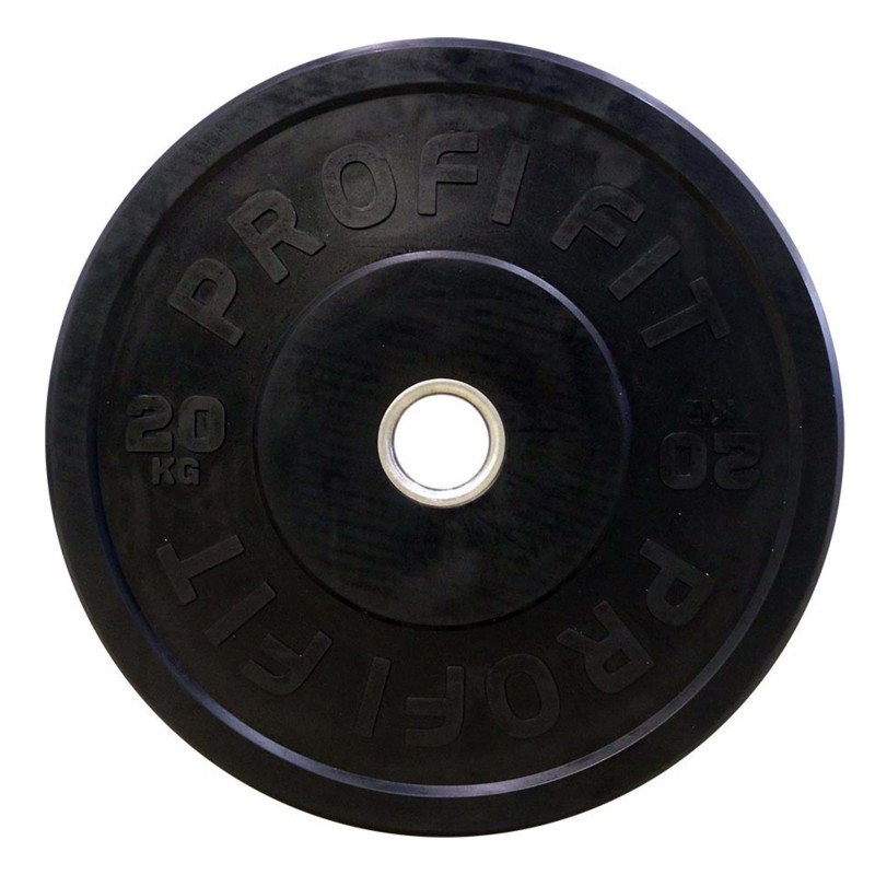 Диск для штанги каучуковый, черный, PROFI-FIT D-51