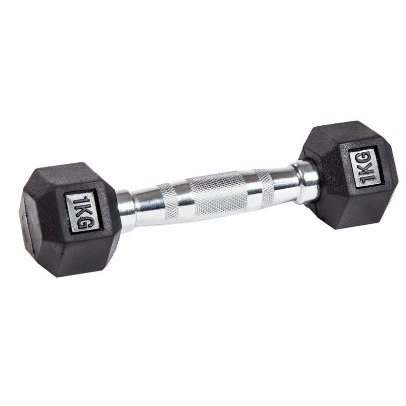 Гантель гексагональная обрезиненная PROFI-FIT