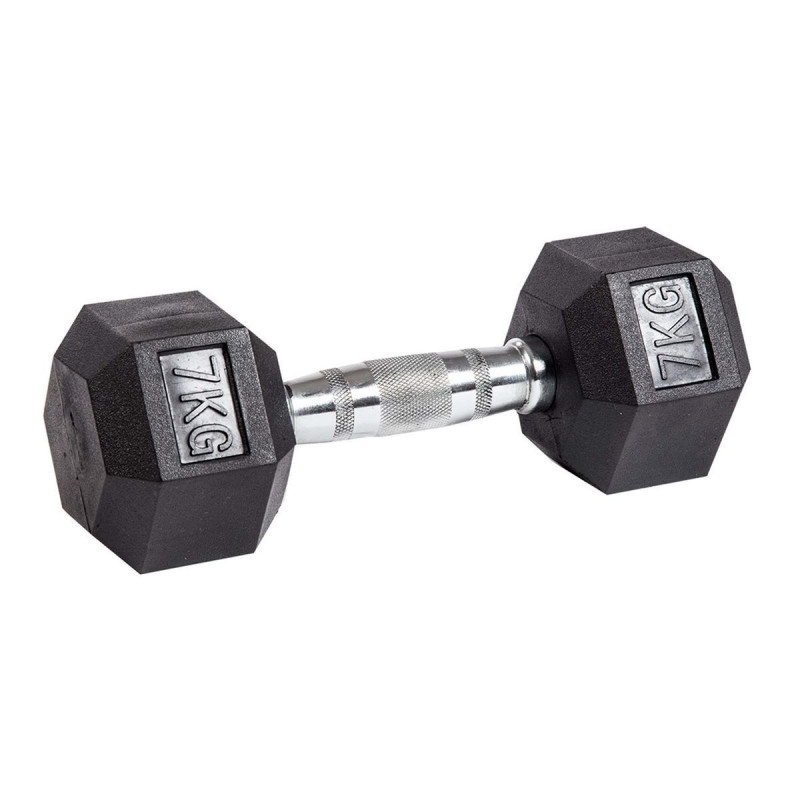 Гантель гексагональная обрезиненная PROFI-FIT
