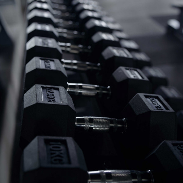 Гантель гексагональная обрезиненная PROFI-FIT