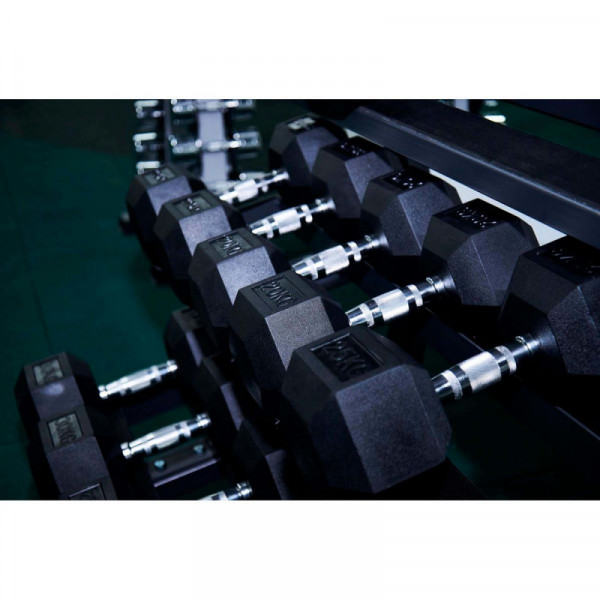 Гантель гексагональная обрезиненная PROFI-FIT