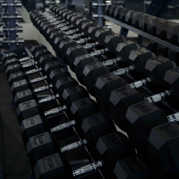 Гантель гексагональная обрезиненная PROFI-FIT