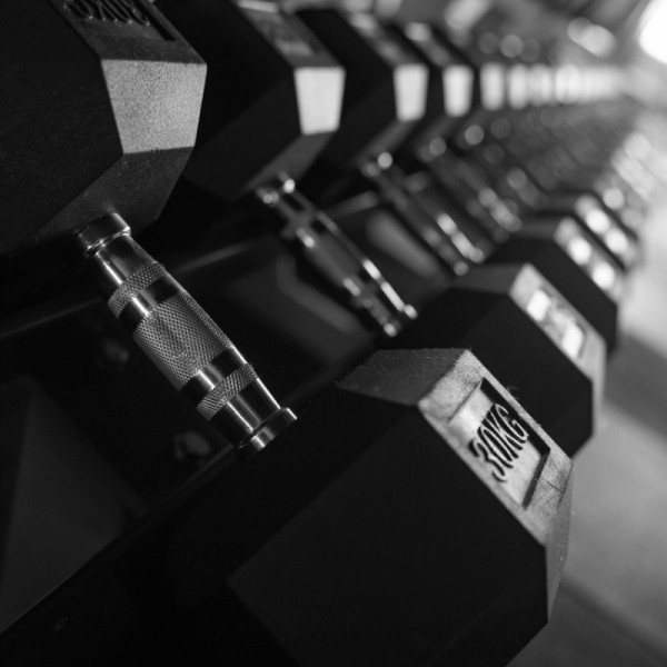 Гантель гексагональная обрезиненная PROFI-FIT