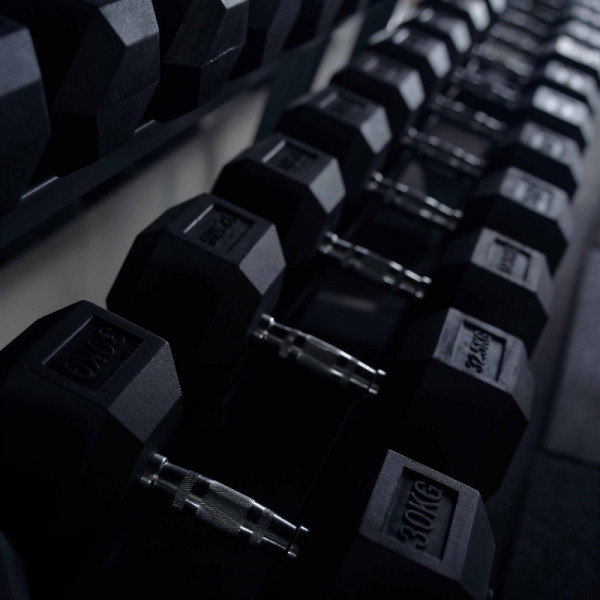 Гантель гексагональная обрезиненная PROFI-FIT