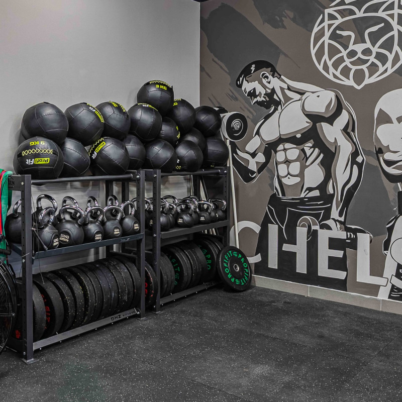 Гиря обрезиненная с хромированной ручкой PROFI-FIT