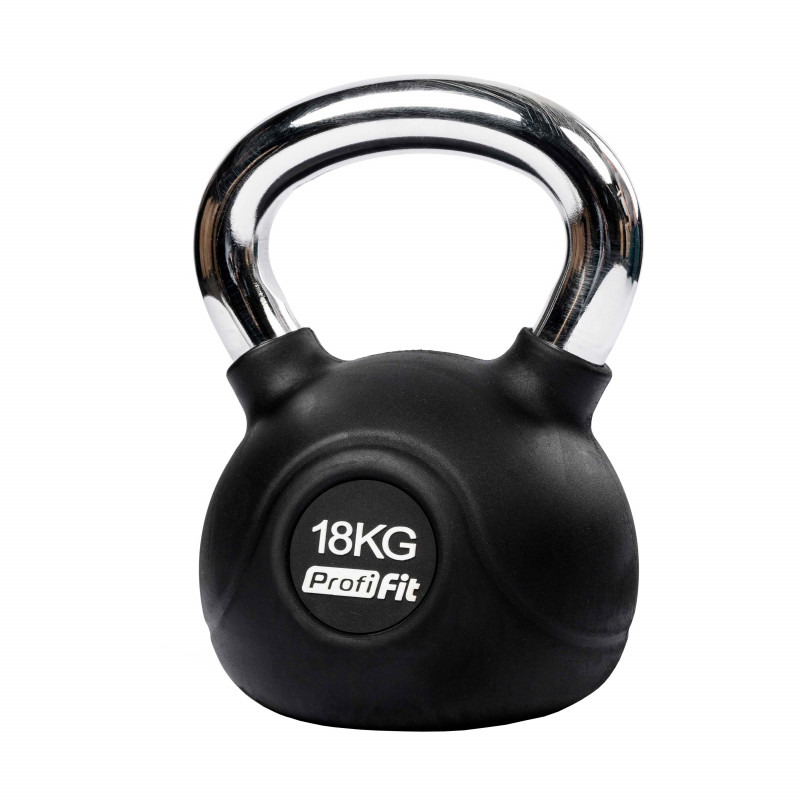 Гиря обрезиненная с хромированной ручкой PROFI-FIT