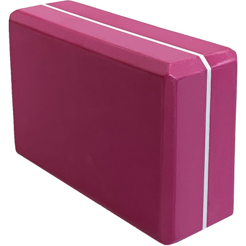 Йога блок полумягкий (розовый) 223х150х76мм., из вспененного ЭВА (E39131-38)