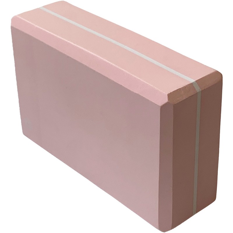 Йога блок полумягкий (светло розовый) 223х150х76мм., из вспененного ЭВА (E39131-40)