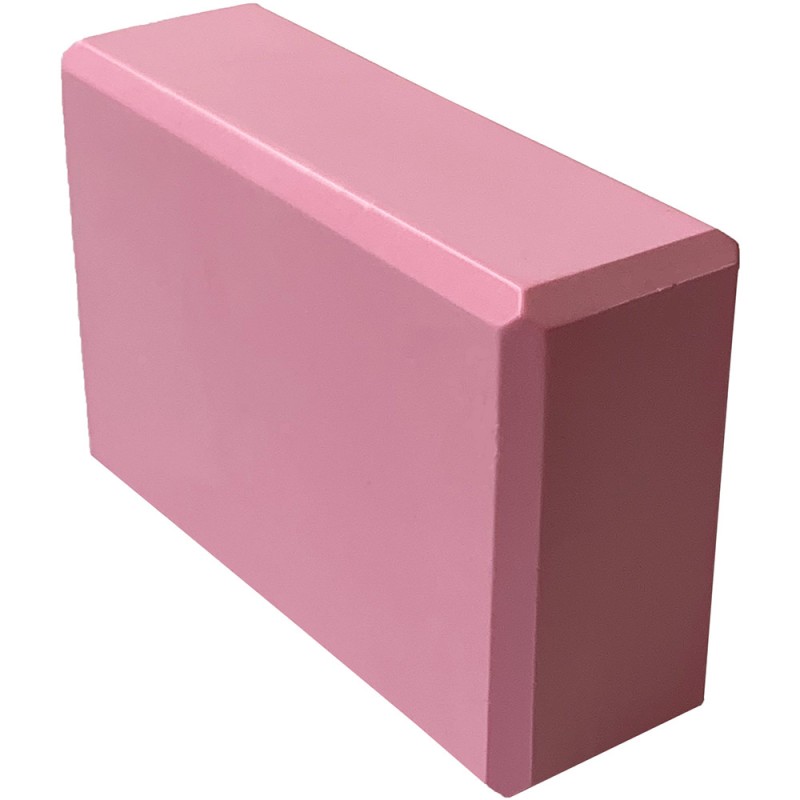Йога блок полумягкий (светло розовый) 223х150х76мм., из вспененного ЭВА (E39131-44)