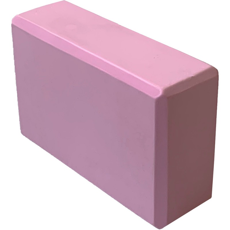 Йога блок полумягкий (розовый) 223х150х76мм., из вспененного ЭВА (E39131-45)
