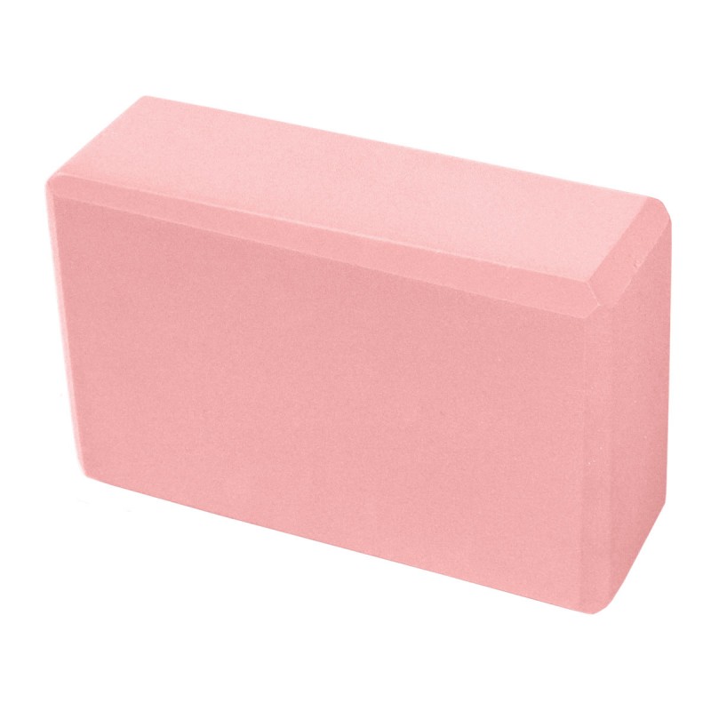 Йога блок полумягкий (светло розовый) 223х150х76мм., из вспененного ЭВА (E39131-9)