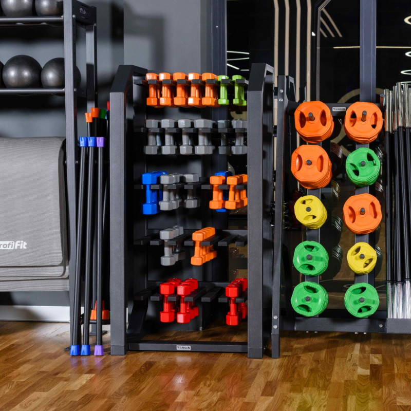 Гантель в виниловой оболочке, шестигранник 1 кг, зеленая PROFI-FIT