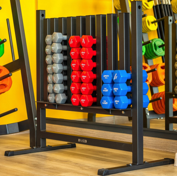Гантель в виниловой оболочке, шестигранник 5 кг, синяя PROFI-FIT