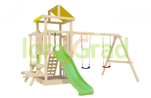 Детская площадка IgraGrad Крафтик со столиком и рукоходом