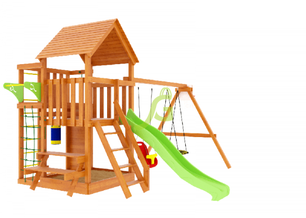 Детская площадка IgraGrad Крафт Pro 3 со скатом 2,2 м
