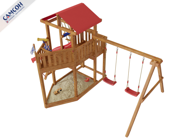 Детская деревянная игровая площадка Ассоль