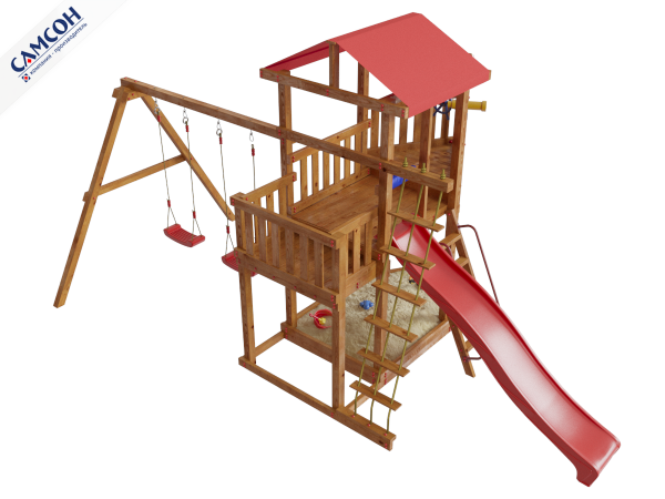 Детская деревянная игровая площадка Ассоль
