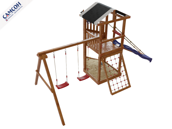 Детская деревянная игровая площадка Баунти