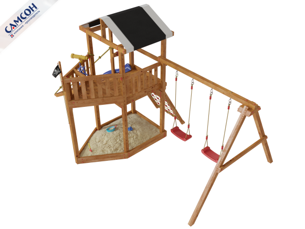 Детская деревянная игровая площадка Баунти