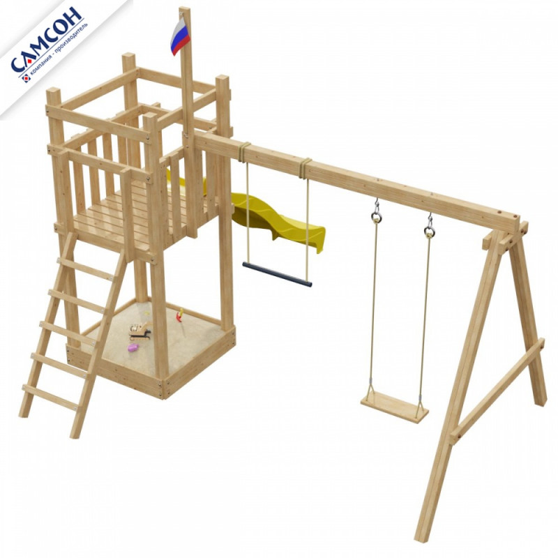 Детская деревянная игровая площадка Элемент 1.0