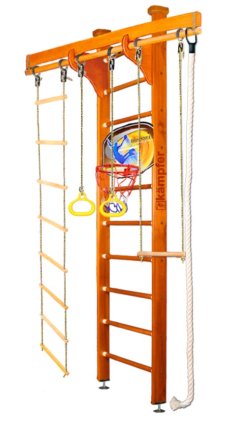 Шведская стенка Kampfer Wooden Ladder Ceiling Basketball Shield