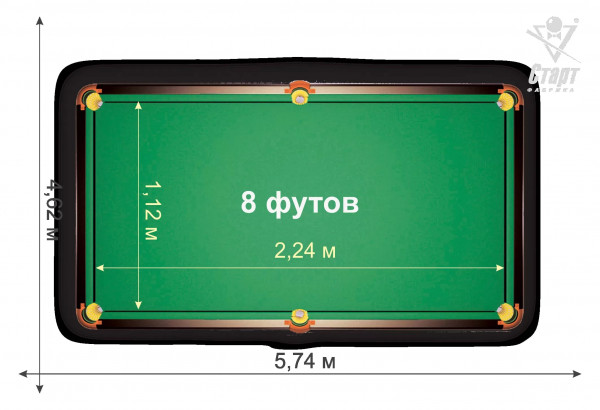Стол бильярдный Виртуоз