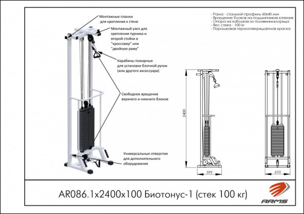 Биотонус-1 (стек 100 кг)