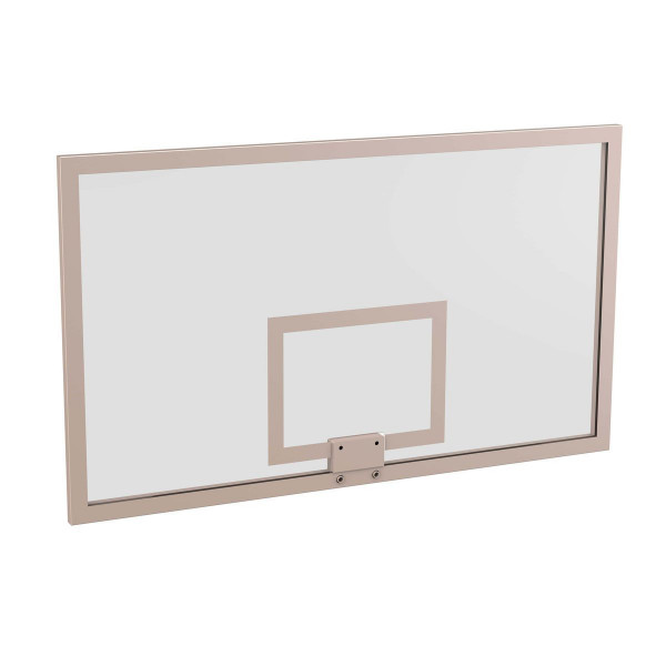 Щит баскетбольный игровой (стекло 10 мм, ударопрочная пленка) 1050х1800 мм