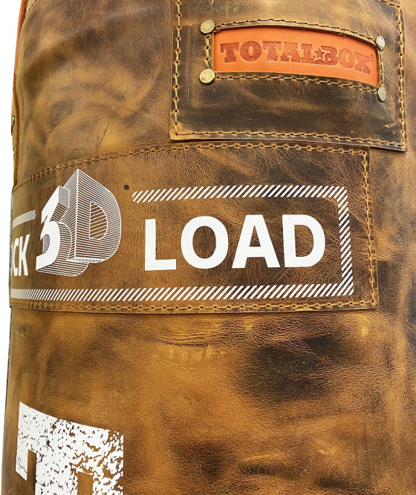 Мешок кожаный 3D Shock load 42х136 см 66 кг