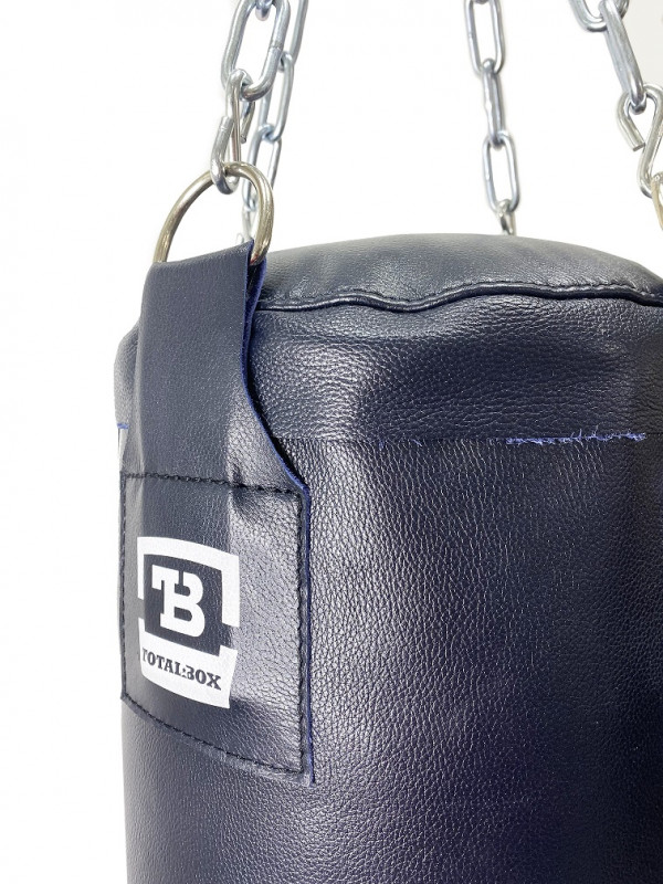 Мешок кожаный боксерский "с разметкой" 30х120 см 45 кг
