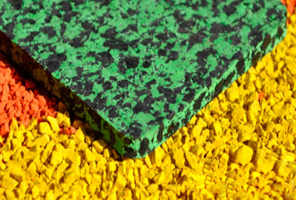 Рулонное резино-каучуковое покрытие Флекс Эко Гранит 50%