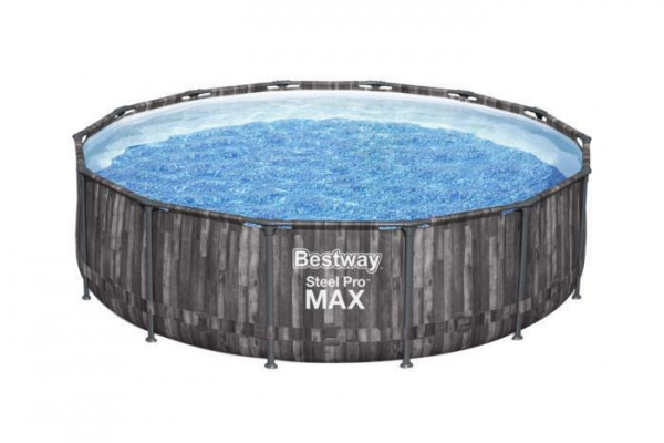 Каркасный бассейн Bestway Steel Pro Max 427х107см, 13030л, фил.-насос 3028л/ч, лестница, тент