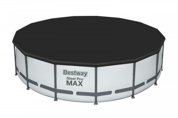 Каркасный бассейн Bestway Steel Pro Max 457х122см, 16015л, фил.-насос 3028л/ч, лестница, тент