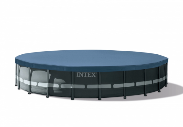 Каркасный бассейн Intex Ultra XTR Frame 610х122см, 30079л, песч.фил.-нас. 7900л\ч, лестница, тент, подстилка