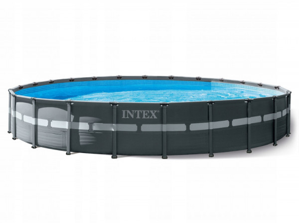 Каркасный бассейн Intex Ultra XTR Frame 732х132см, 47241л, песч.фил.-нас. 10500л/ч, лестница, тент, подстилка