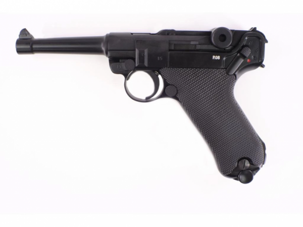 Пистолет пневматический Umarex Р.08 4,5мм (метал, черный, blowback, ВВ)