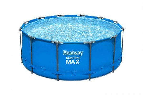 Каркасный бассейн Bestway Steel Pro Max 366*122 см, 10250л, фил.-насос 2006л/ч, лестница (5614S)