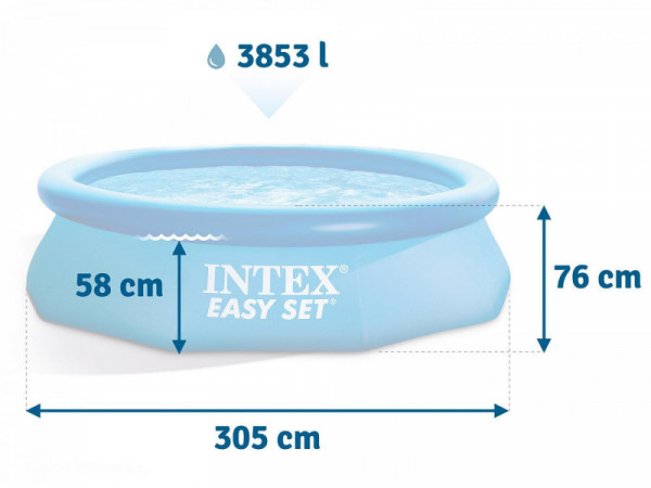 Бассейн Intex Easy Set 305х76см, 3853л, фил.-насос 1250л/ч (28122)