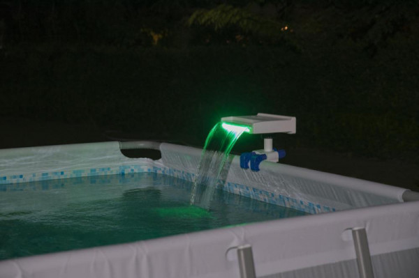 Водопад для бассейна Bestway с цветной Led подсветкой, для фильтр-насосов от 2006 до 11355 л/ч (58619 BW)