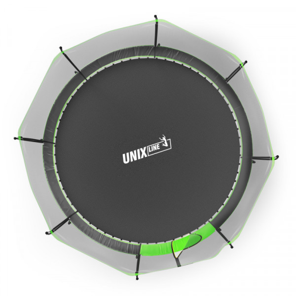 Батут UNIX Line 12 ft UFO Green