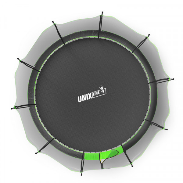 Батут UNIX Line 14 ft UFO Green