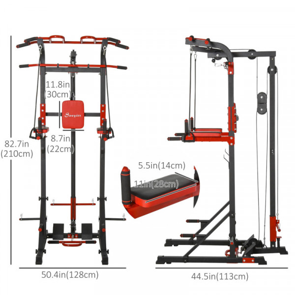 Турник-брусья, тяга сверху  DFC HOMEGYM HOMCOM D270